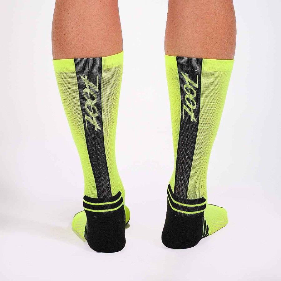 Men Zoot | Unisex 6" Sock - Hi Viz Yellow