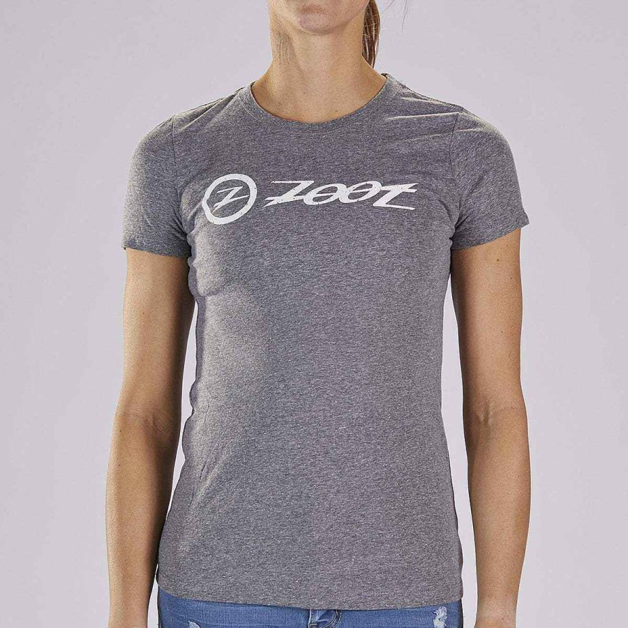 Women Zoot | Women'S Cotton Tee - Grey Heather "Combo Logo"