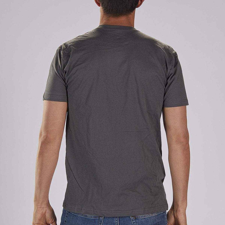 Men Zoot | Men'S Cotton Tee - Charcoal "Combo Logo"