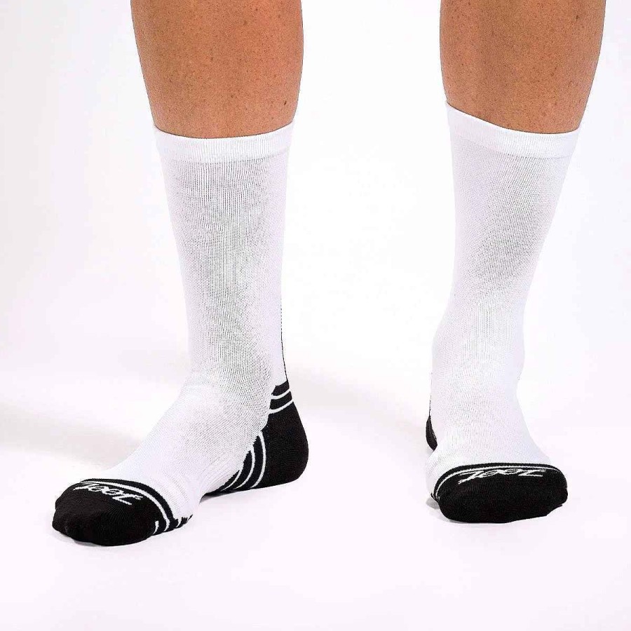 Men Zoot | Unisex Tz 6" Sock - White/Black