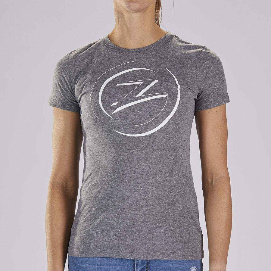 Women Zoot | Women'S Cotton Tee - Grey Heather "Circle Z"