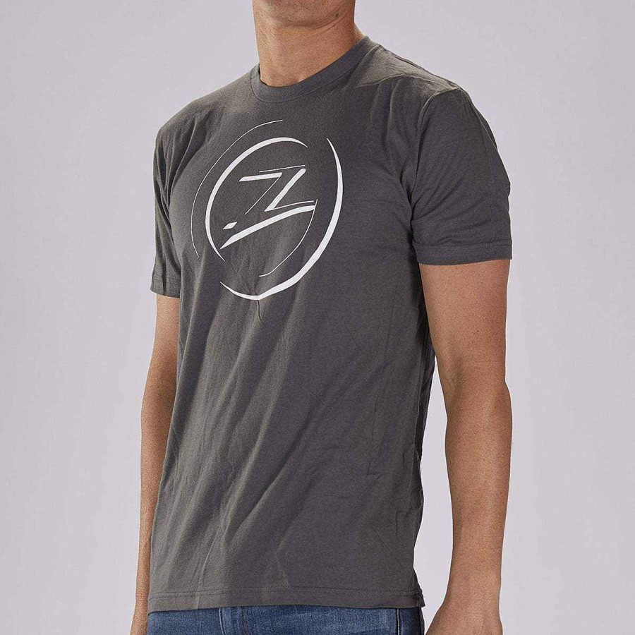 Men Zoot | Men'S Cotton Tee - Charcoal "Circle Z"