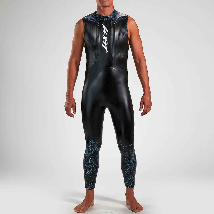 Men Zoot | Men'S Kona Sleeveless 2.0 Wetsuit - Ocean Blue