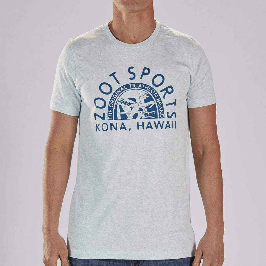 Men Zoot | Men'S Limited Edition Cotton Tee - Ice Blue "Zoot Badge"