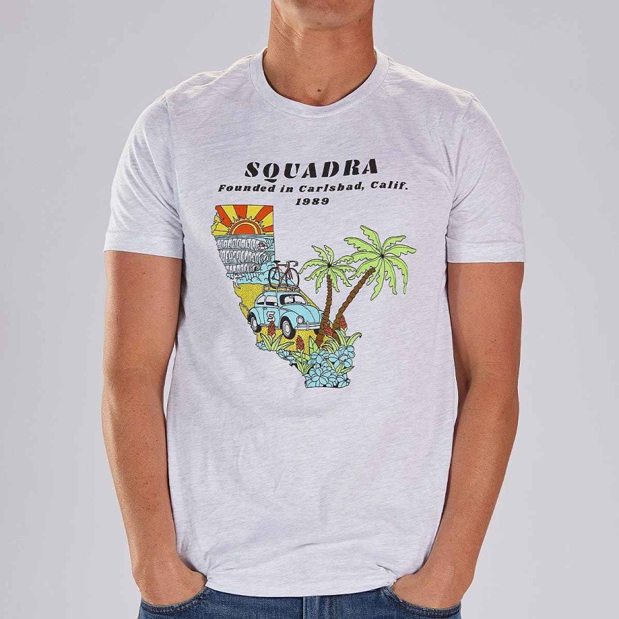 Men Zoot | Men'S Limited Edition Cotton Tee - Ash "Squadra California"