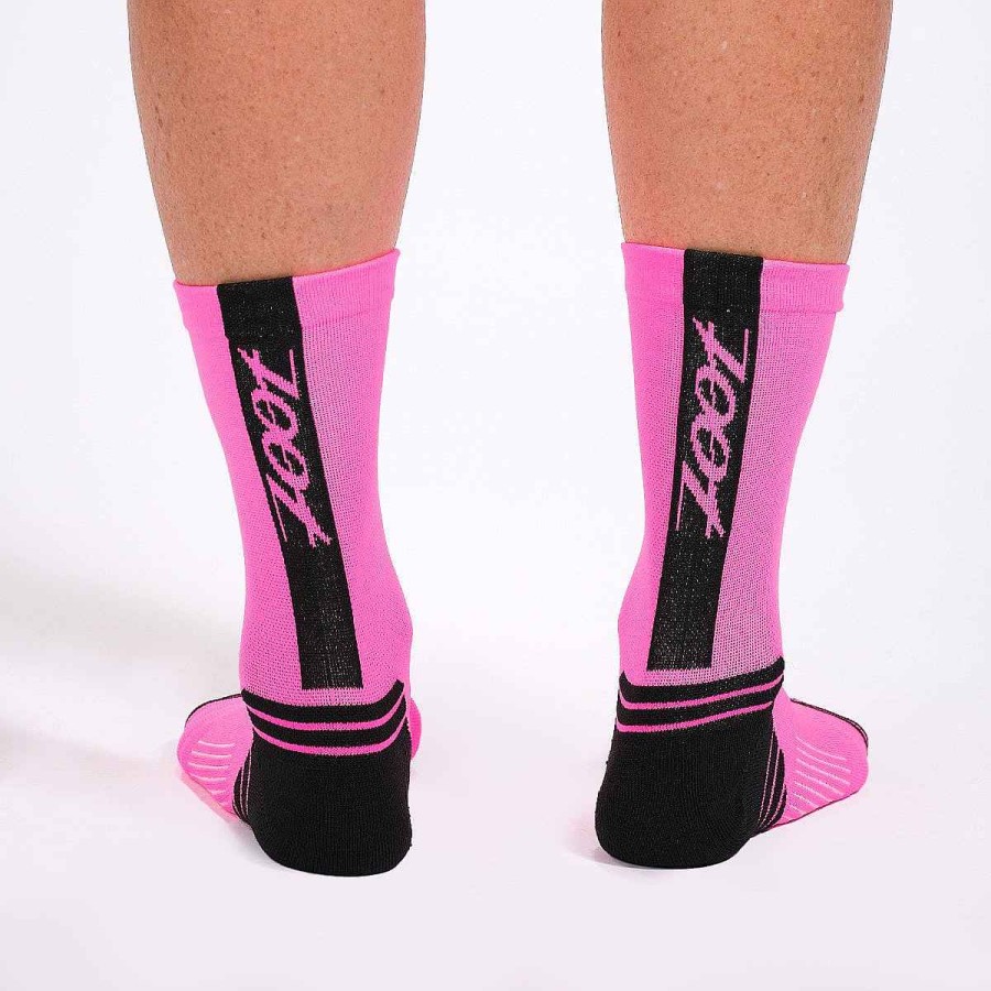 Men Zoot | Unisex 6" Sock - Hi Viz Pink