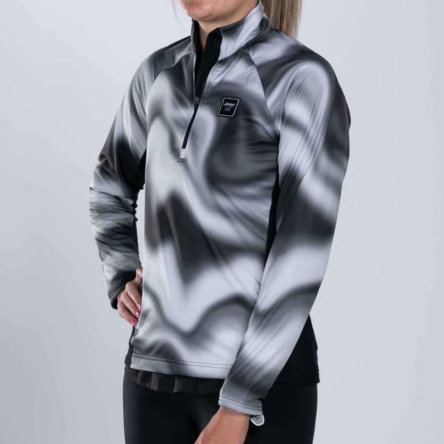 Winter Zoot | Women'S Elite Thermo Shield 1/2 Zip - Blur