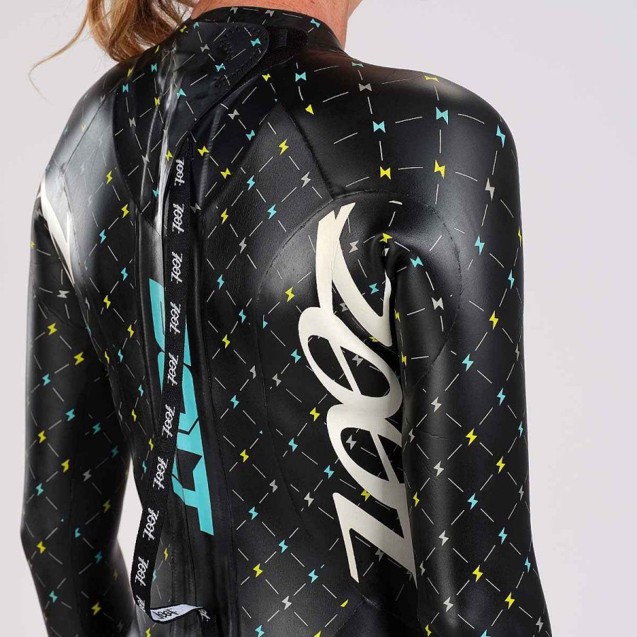 Women Zoot | Women'S Bolt 2.0 Wetsuit - Neon Yellow/Blue