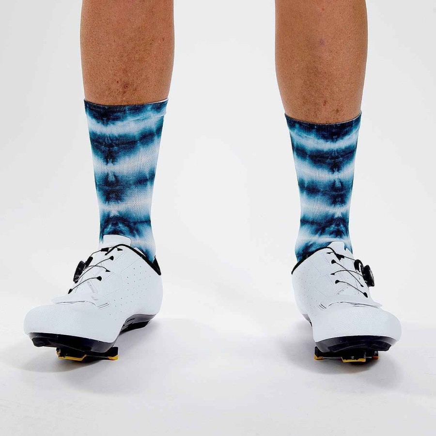 Men Zoot | Unisex 6" Sock - Blue Tie Dye