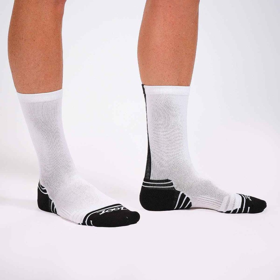 Men Zoot | Unisex 6" Sock- White/Black