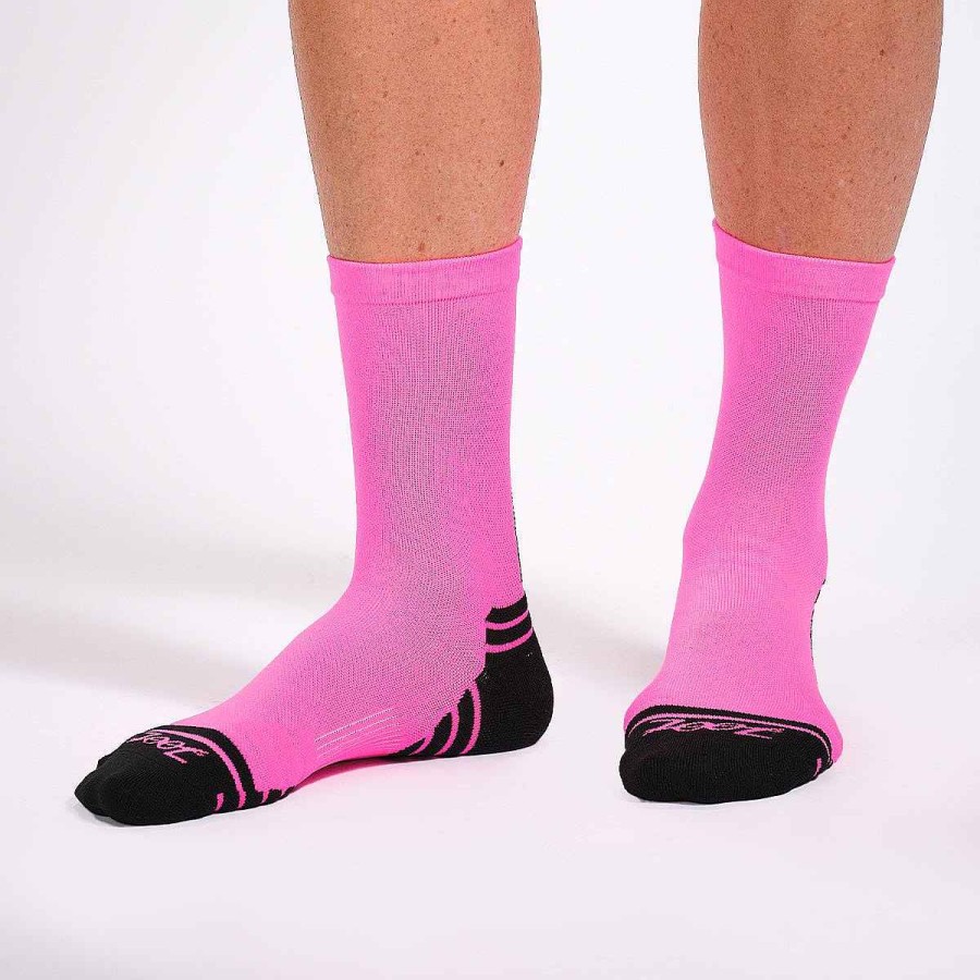 Men Zoot | Unisex 6" Sock - Hi Viz Pink